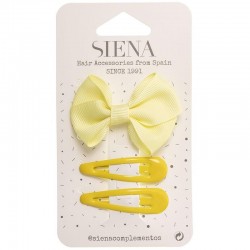 7432 Pinzetta Fiocco giallo pastello