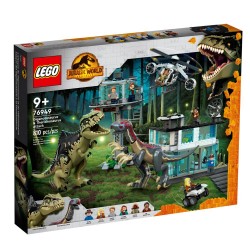 Lego JW Attacco Gigantosauro e Terizinosauo