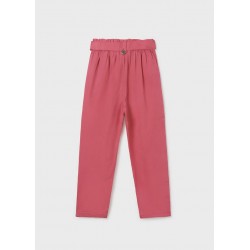 6583 Pantalone cropped morbido buganvilla