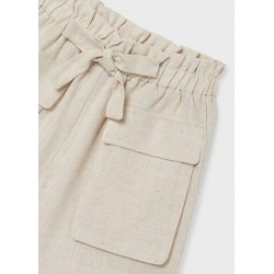6236 Pantalone corto lino lino