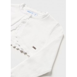 306 Giacchino in maglia basico bianco