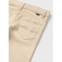 506 Pantalone sarga slim fit basic beige