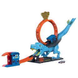 Hot wheels City pista sfreccia sul T-rex