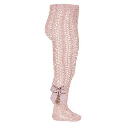 2530-1-526 Calza traforata con fiocco