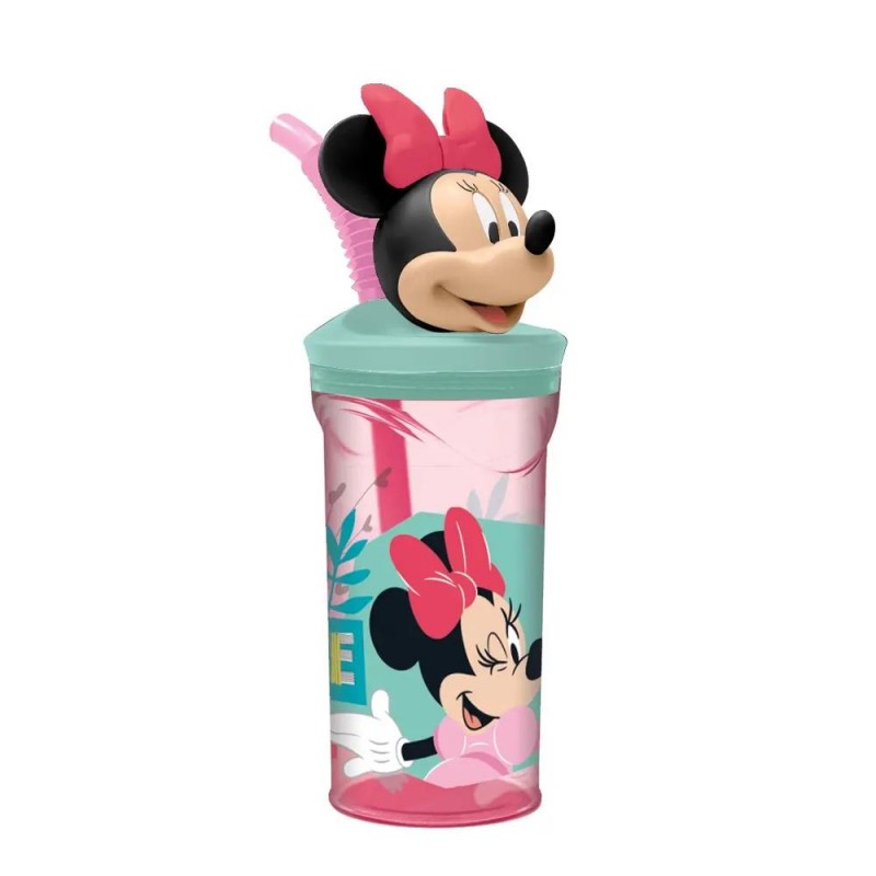 Bicchiere con cannuccia Minnie