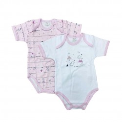 AF 5290 Body Mezza manica Caldo cotone rosa