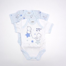 AF 5318 Body mezza manica 2 pezzi azzurro