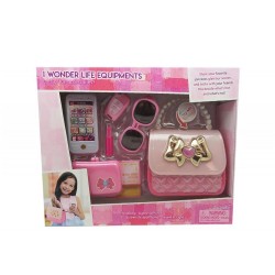Borsetta con cellulare e accessori