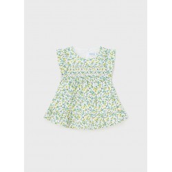 1102.46 Blusa tessuto strutturato bianco agata