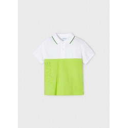 3110.84 Polo manica corta embossed kiwi