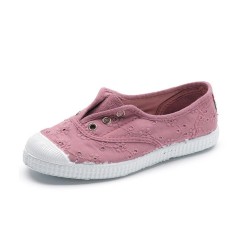 70998 Scarpa in tessuto con elastico bambina rosa confetto