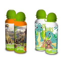 Borraccia Alluminio Dinosauro II 500ml assortite