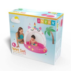 Baby Piscina Unicorno con cappottina
