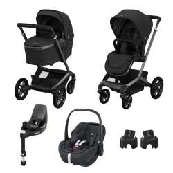 Trio Fame con Pebble 360Pro2 twillic Black + base isofix 360