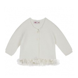55.521.010-202 Cardigan con tulle nata