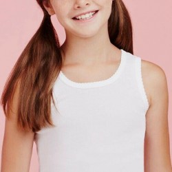 AI 8227 Canottiera spallina bambina bianca