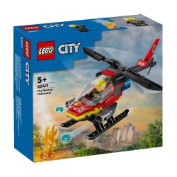 Lego 60411 City Fire Elicottero dei pompieri