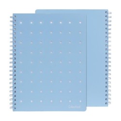 Quaderno Spirale Pin It A4 5M celeste