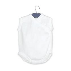 01750 Body incrociato senza maniche bianco