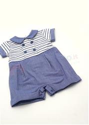 PA7200 Pagliaccetto bianco jeans