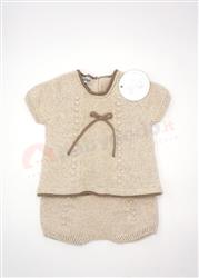 2722 Completo 2 pezzi ecru pietra