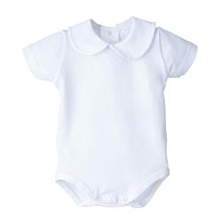 19122 Body mezza manica collo tondo bianco