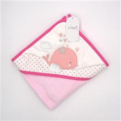 AB4275 Accappatoio neonato rosa