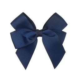 6821 Fermaglio fiocco laccetti GrosGrain marino