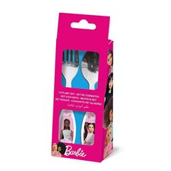 Set 2 Posate Acciaio Barbie