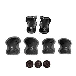 Set Protezione Gomiti Ginocchia Polsi Black