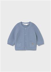 2337.46 Cardigan girocollo tricot bluebell