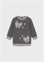 2911.30 Vestito maglia jacquard piombo