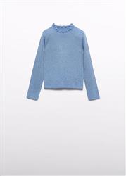 5836.89 Dolcevita tricot costine celeste