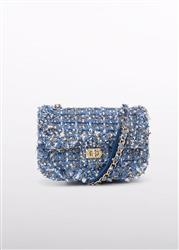 5982.18 Borsa tweed celeste