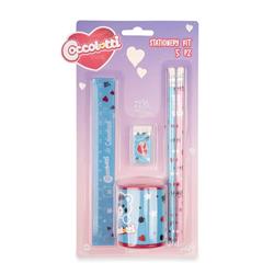 Set Stationery Coccolotti Love & Tell azzurro