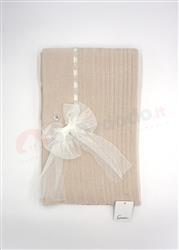 225-102 Copertina beige con fiocco