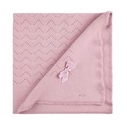 55.705.010-526 Copertina traforata fiocco fiore rosa palo