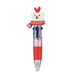 Mini Penna 4 Colori Natale Orso