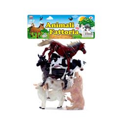 Animali Fattoria in busta gigante da 6 pezzi