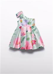 5044.02 Vestito monofilamente stampato chicle