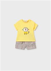 1284.52 Completo pantalone corto mostarda