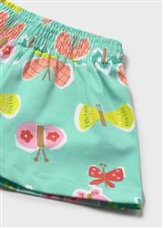 1204.41 Pantalone corto stampato turchese
