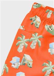 3612.88 Costume bermuda stampato arancia