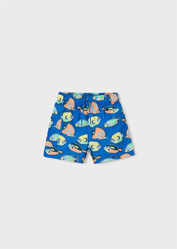 3612.89 Costume bermuda stampato blu