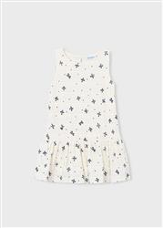 3945.27 Vestito maglia fantasia ecru