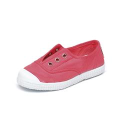 70997 Scarpa in tessuto con elastico rosa