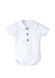 19124 Body collo polo bianco