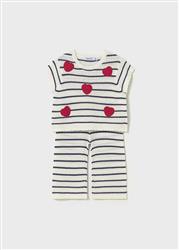 1516.26 Completo pantalone maglia ecru
