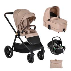 Trio Celebrity Crepe Beig con Car Seat Onyx Reclinabile grey