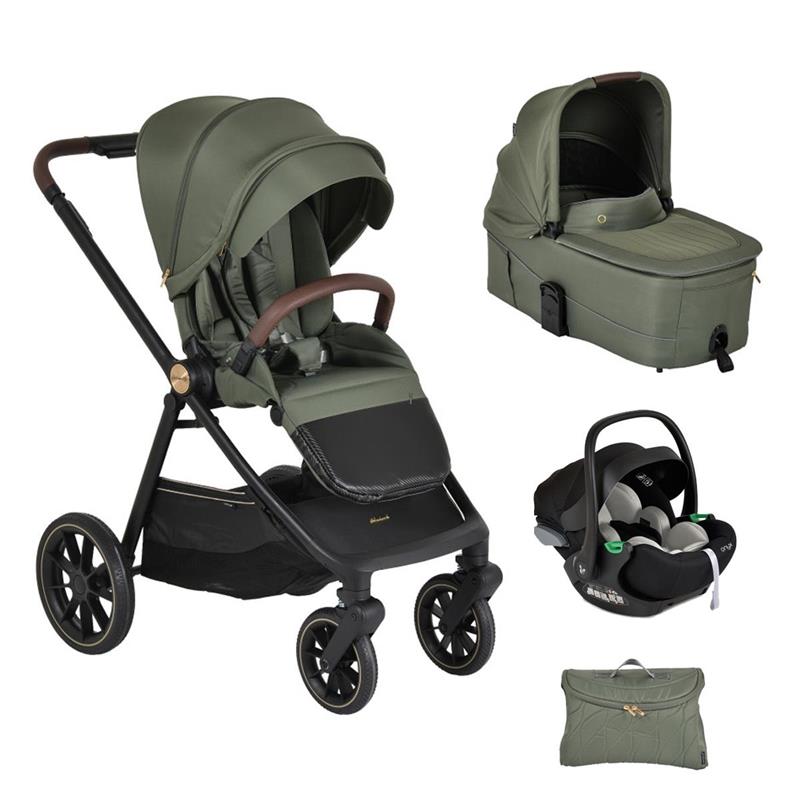Trio Celebrity Deep Green con Car Seat Onyx Reclinabile grey